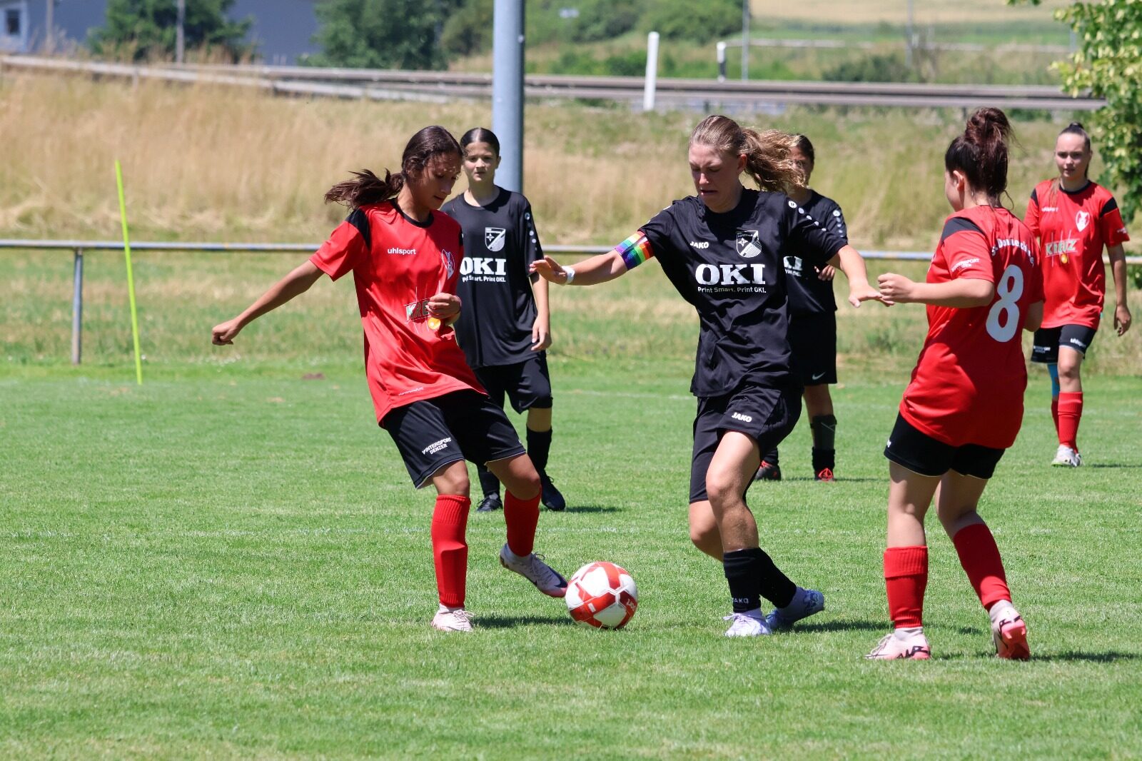 Gemeinsamer Mannschaftsmoment der B-Juniorinnen