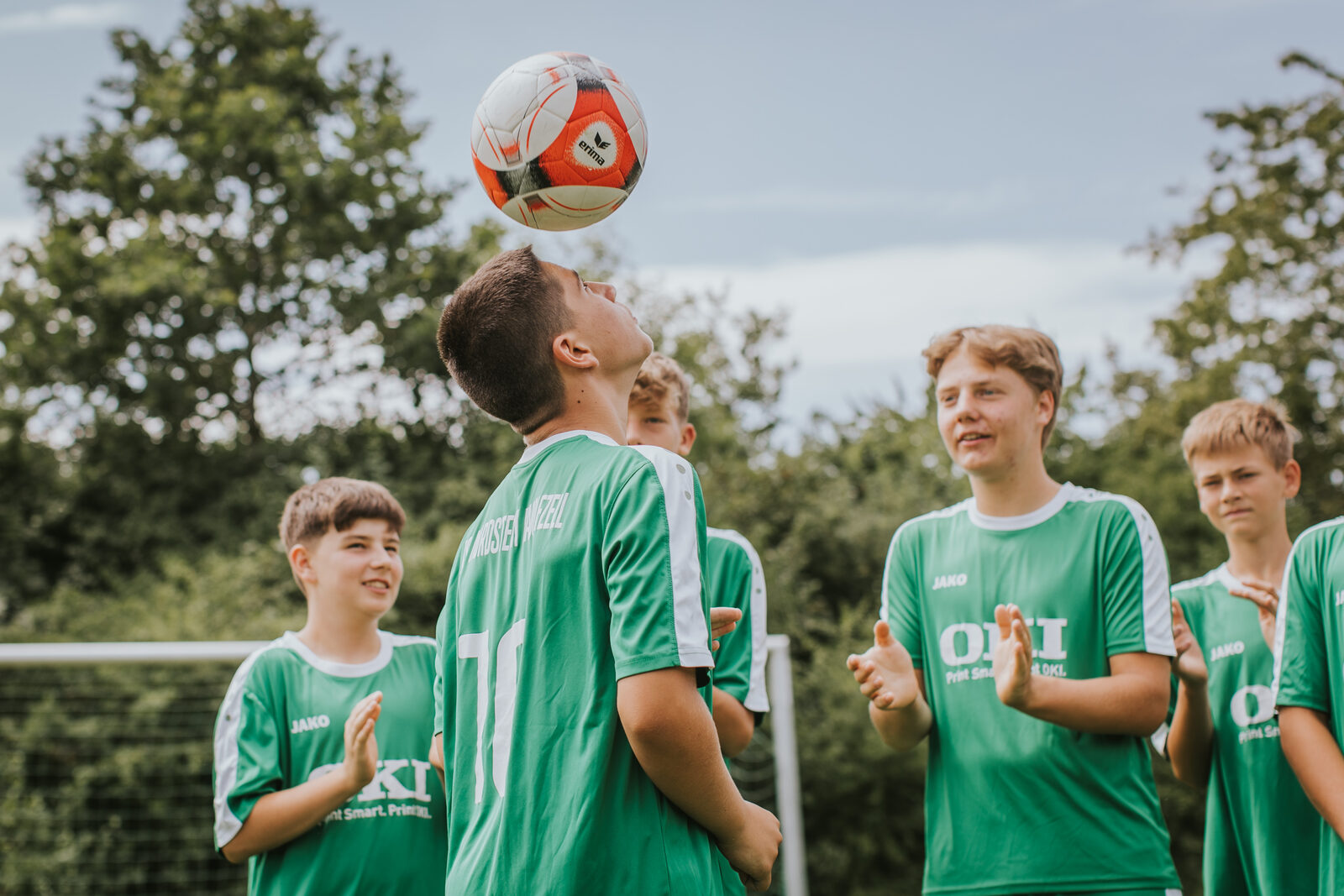 Jugendliche des BSV Nordstern beim Fußball