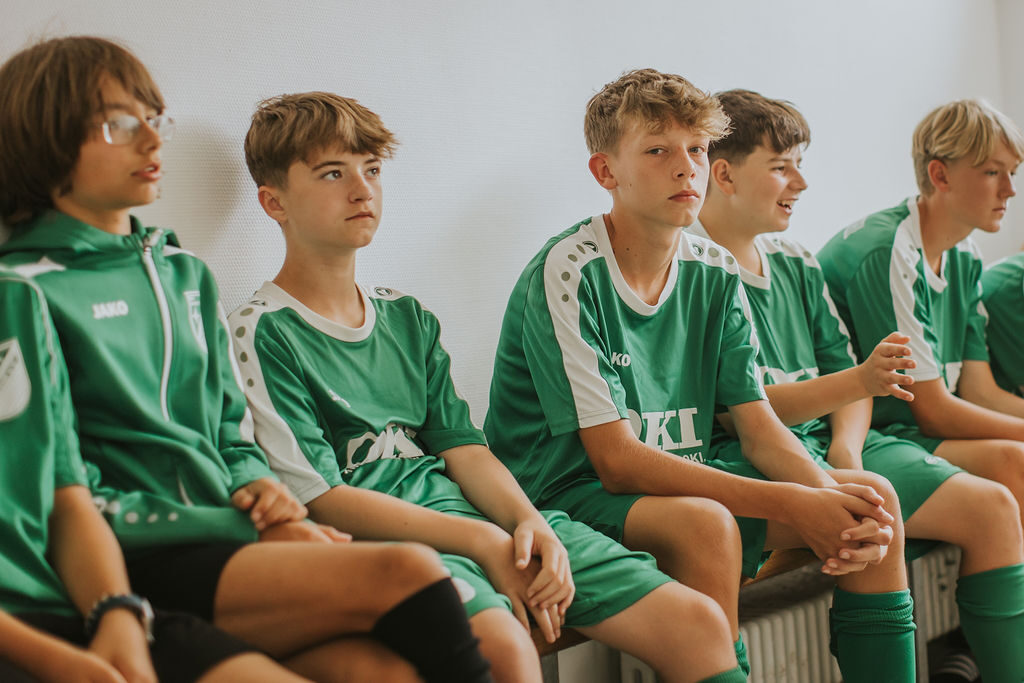 Als Mannschaft bei den U17 B-Junioren
