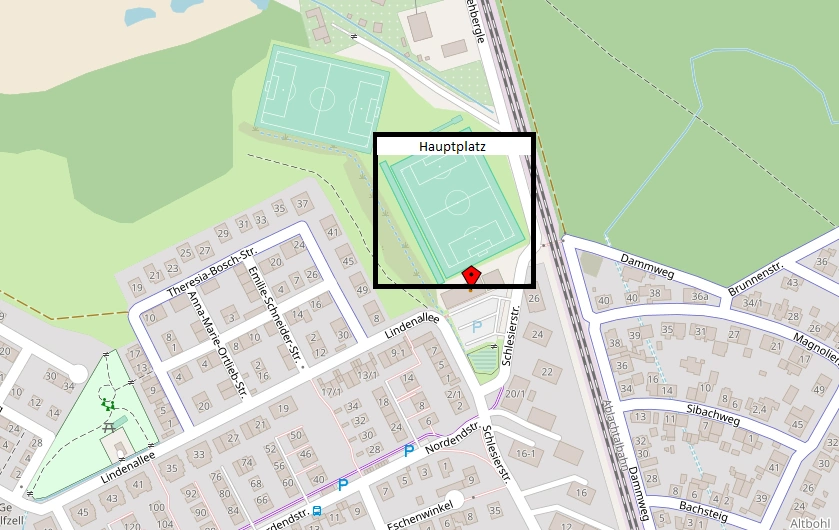 Hauptplatz des BSV Nordstern