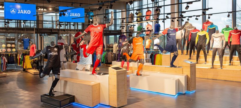 JAKO Showroom von Teamsport Bodensee