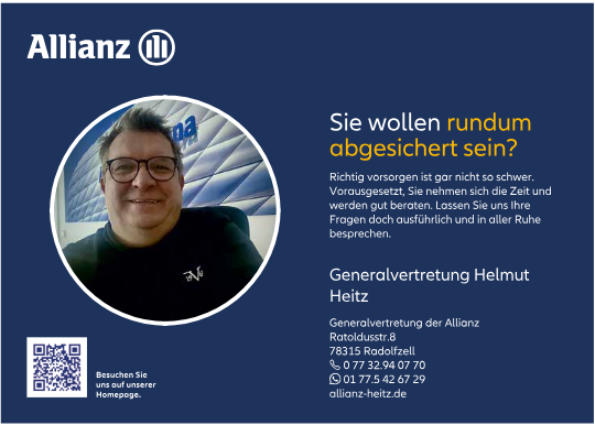 Logo von Allianz - Helmut Heitz Generalvertretung / Stadionheft