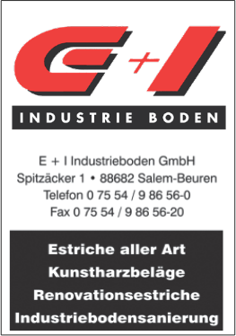 Logo von E + I Industrieboden GmbH
