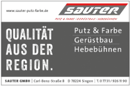 Logo von SAUTER GmbH Putz & Farbe - Gerüstbau - Hebebühnen