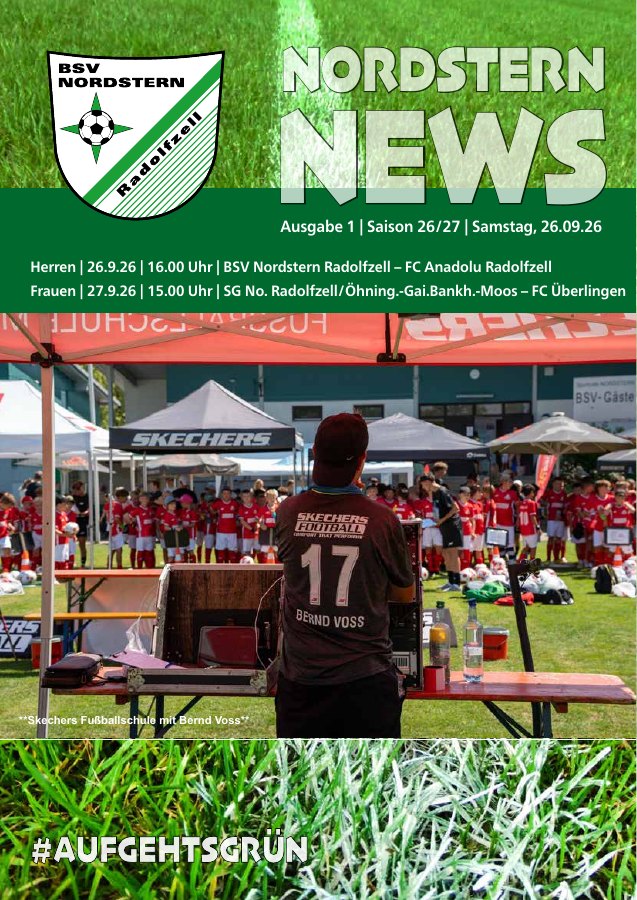Titelbild des Stadionhefts vom 26. September 2026